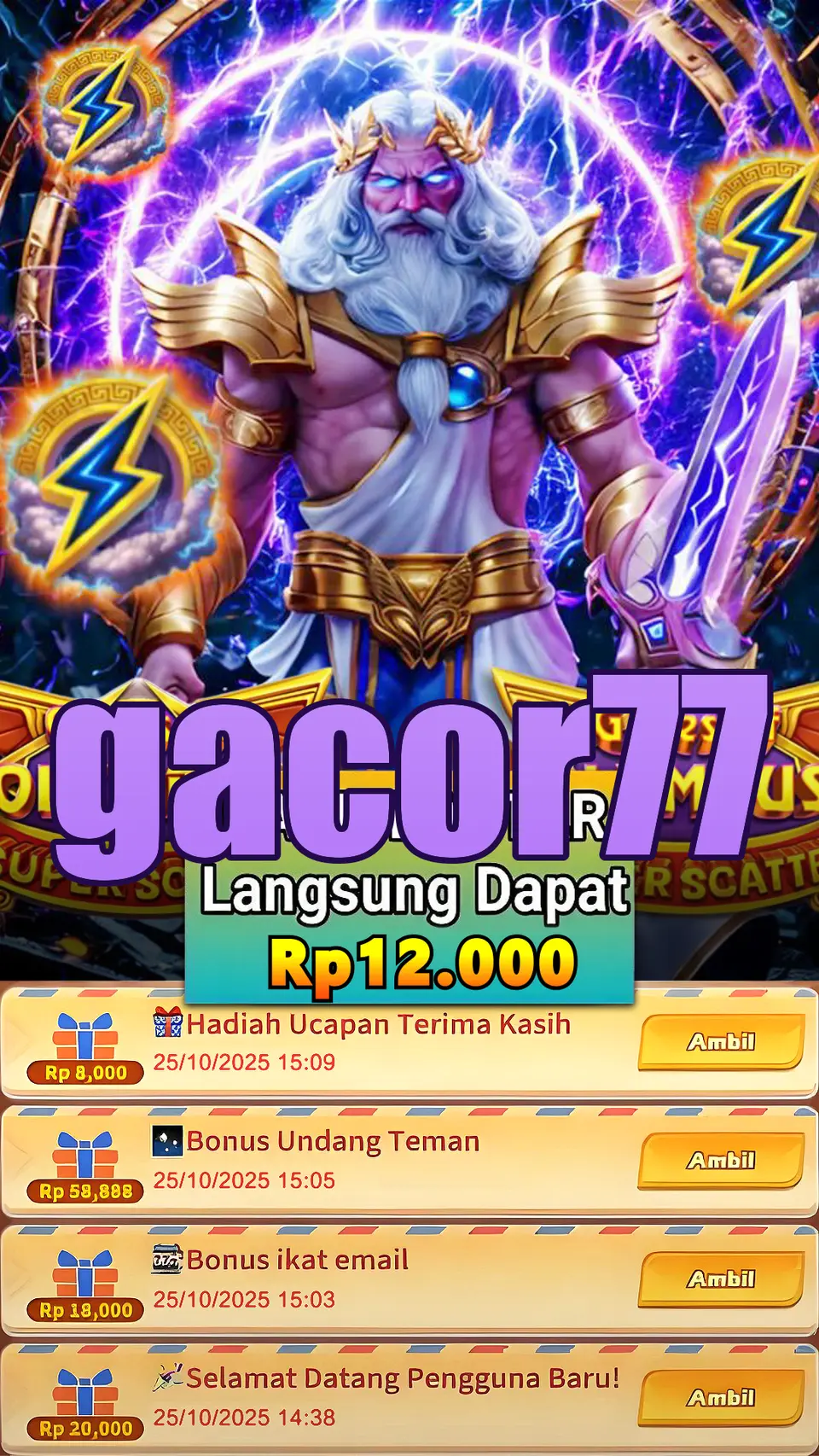 gacor77 Tangkapan Layar Resmi APK